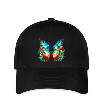 Butterfly - Flexfit Cap - black - Front