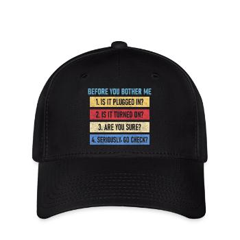 Computer Whisperer Tech Support Computer - Flexfit Cap - black - Front