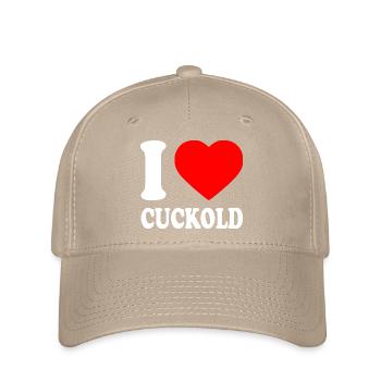 I love cuckold - Casquette Flexfit - kaki - Devant