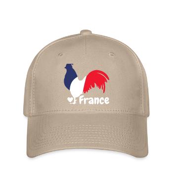 French rooster blue white red - Flexfit Cap - khaki - Front