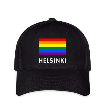 Pride Flag Helsinki - Flexfit Cap - black - Front