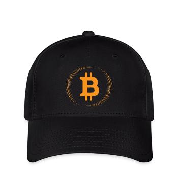 Bitcoin Ellipse Oval Master Future of Money Design - Flexfit Cap - black - Front