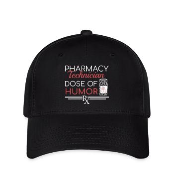 Pharmacy technician | Dose of Humor - Flexfit Cap - black - Front