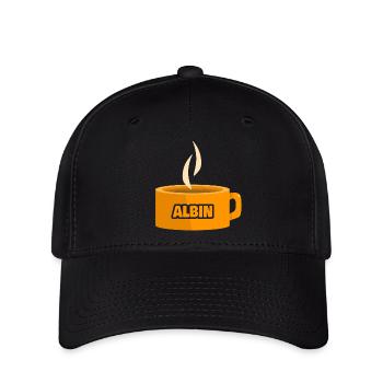 Geschenk für Albin - Flexfit Cap - Schwarz - Vorne