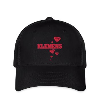 Name Klemens - Flexfit Cap - Schwarz - Vorne