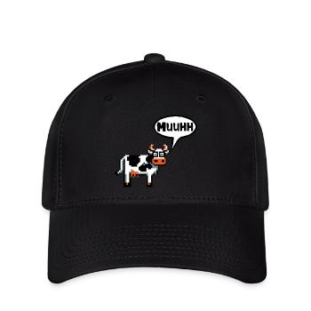 Servus Moin Kuh Hallo Morgen Hello Guten Tag - Flexfit Cap - Schwarz - Vorne
