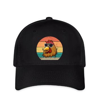 Chickens Hen - Flexfit Cap - black - Front