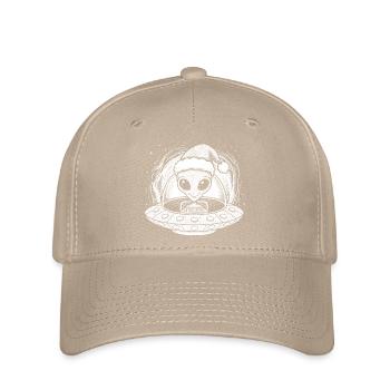 Des extraterrestres hivernaux chez le Père Noël OVNI - Casquette Flexfit - kaki - Devant