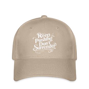 Continue de pousser, ne te rends pas - Motivation Script W - Casquette Flexfit - kaki - Devant