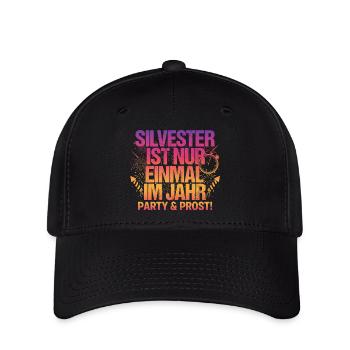 Silvester Party - Flexfit Cap - Schwarz - Vorne