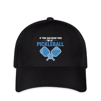 Pickleball Si tu peux lire ceci, je suis à Funny - Casquette Flexfit - noir - Devant