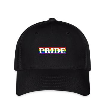 Arc-en-ciel de la fierté - Casquette Flexfit - noir - Devant