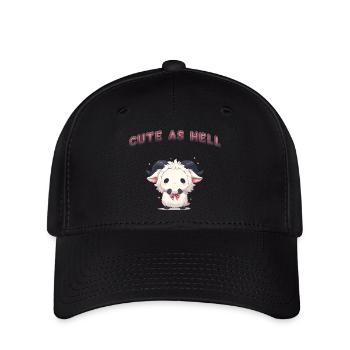 Cute As Hell - Flexfit Cap - Schwarz - Vorne
