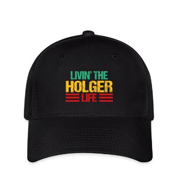 Holger - Casquette Flexfit - noir - Devant