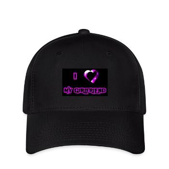 I LOVE MY GIRLFRIEND - Flexfit Cap - Schwarz - Vorne