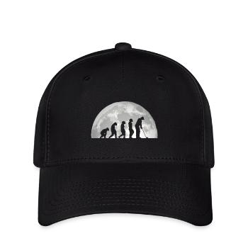 Golfspieler Evolution Golf - Flexfit Cap - Schwarz - Vorne