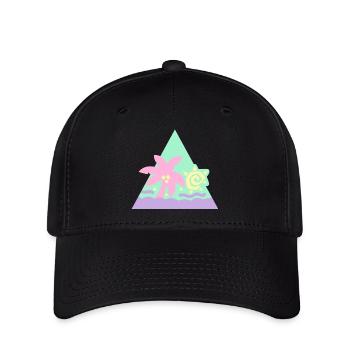 Glitter cheveux Flair [Pastel] - Casquette Flexfit - noir - Devant