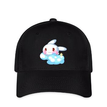 Rabbit cute kids - Flexfit Cap - black - Front