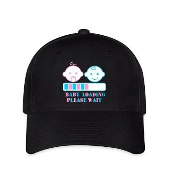 CHARGEMENT DE BÉBÉ S’IL VOUS PLAÎT ATTENDRE - Casquette Flexfit - noir - Devant