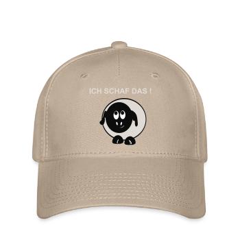 Ich schaff das Schaf Motiv - Flexfit Cap - Khaki - Vorne