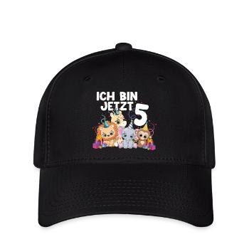 Ich bin jetzt 5 kindergeburtstag Geschenk Idee - Flexfit Cap - Schwarz - Vorne