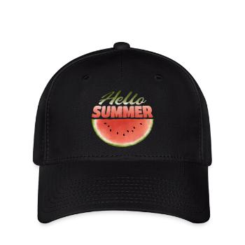 Hello Summer - Flexfit Cap - Schwarz - Vorne