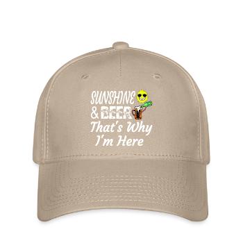 Sommersonne einzigartiges Bierdesign - Flexfit Cap - Khaki - Vorne