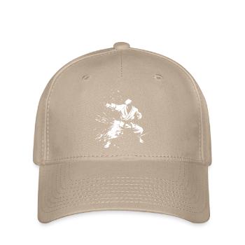 Karate Boy Drawing - Flexfit Cap - khaki - Front