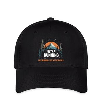 Ultra course à pied - Casquette Flexfit - noir - Devant
