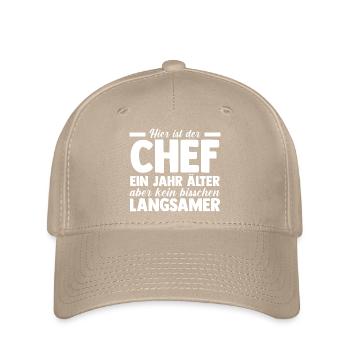 Chef Gruppenleiter Teamleiter Vorgesetzter - Flexfit Cap - Khaki - Vorne
