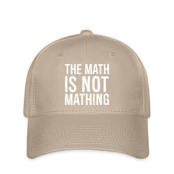 Les maths ne sont pas des mathing - Casquette Flexfit - kaki - Devant
