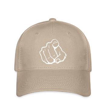 Index Finger Silhouette - Flexfit Cap - khaki - Front