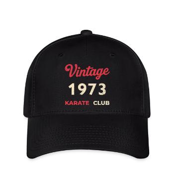 Vintage 1973 – Année de naissance rétro du Karate Club - Casquette Flexfit - noir - Devant