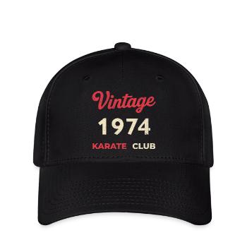 Vintage 1974 – Année de naissance rétro du Karate Club - Casquette Flexfit - noir - Devant