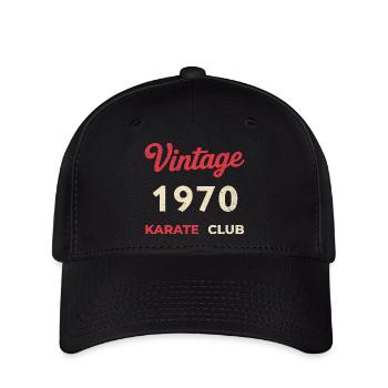 Vintage 1970 – Année de naissance rétro du Karate Club - Casquette Flexfit - noir - Devant
