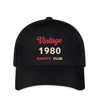 Vintage 1980 – Année de naissance rétro du Karate Club - Casquette Flexfit - noir - Devant