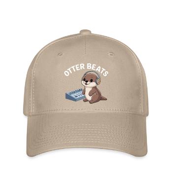 Otter Beats – Produzenten-Otter - Flexfit Cap - Khaki - Vorne