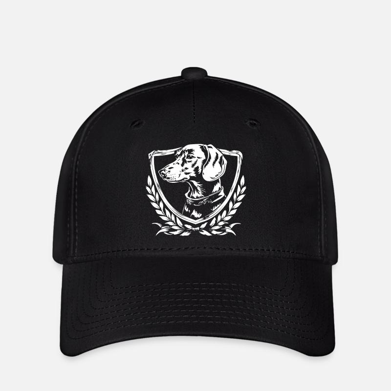 Blason du chien - Casquette Flexfit - noir