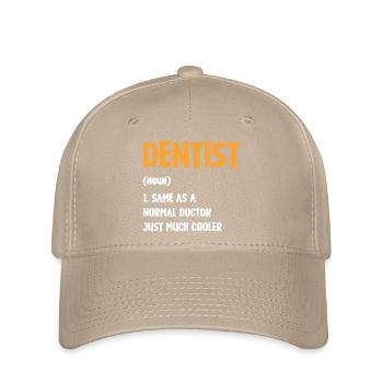 Typographie de l’humour dentaire - Casquette Flexfit - kaki - Devant