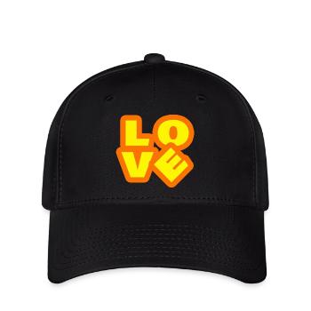Love - Flexfit Cap - black - Front