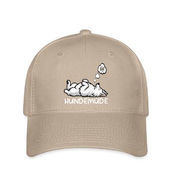 Hundemüde Weißer Schäferhund Schäferhundbesitzer - Flexfit Cap - Khaki - Vorne