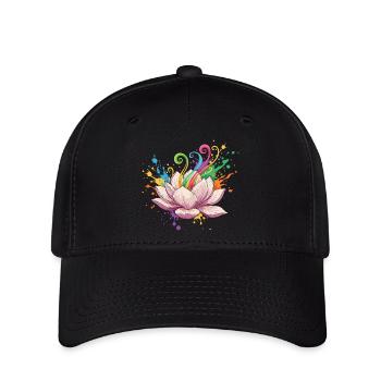 Bright Lotus Colors Explosion - Flexfit Cap - black - Front
