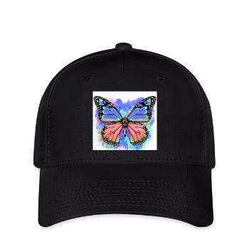 butterfly - Flexfit Cap - black - Front