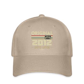 Vintage 2012 Original Vintage Anniversaire Rétro - Casquette Flexfit - kaki - Devant