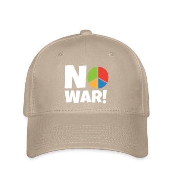 No War, Peace sign - Flexfit Cap - khaki - Front