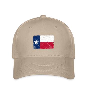 Texas vintage flag - Flexfit Cap - khaki - Front