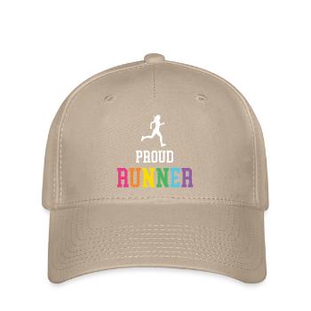 Stolze LGBT-Läuferin - Flexfit Cap - Khaki - Vorne