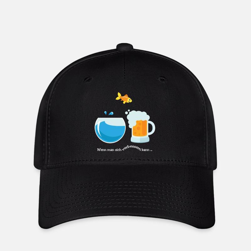 Goldfisch (Er-kann-sich-verbessern-Edition) - Flexfit Cap - Schwarz