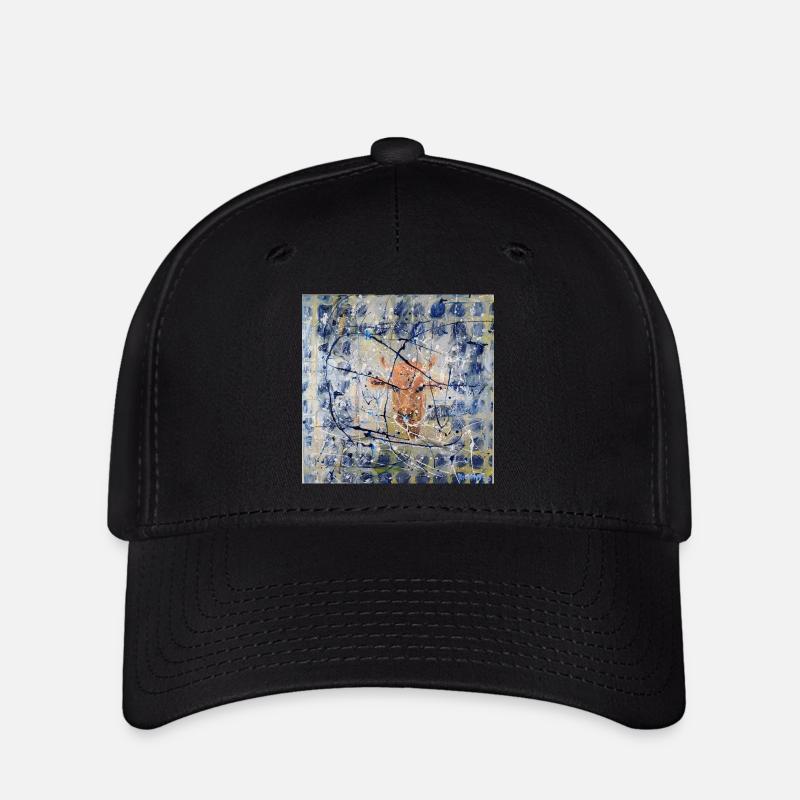 Portrait abstrait d’animal avec vache - Casquette Flexfit - noir