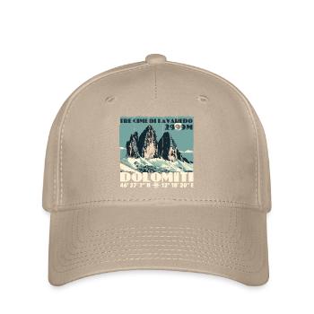 Dolomites de Tre Cime Lavaredo Dolomites des Trois Pics - Casquette Flexfit - kaki - Devant